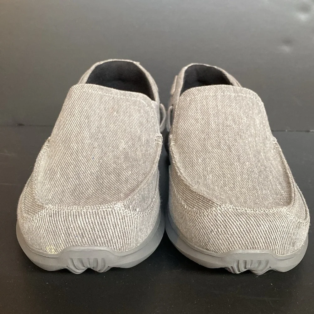 Propet Viasol Mens Canvas Slip On Lightweight Grey Sz 11